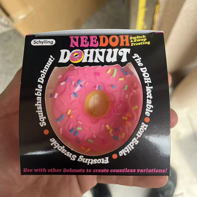 🍩 Needoh Dohnuts – Squishy Jouet Sensoriel Anti-Stress Kawaii Fidget Toy - Bébé Calinou