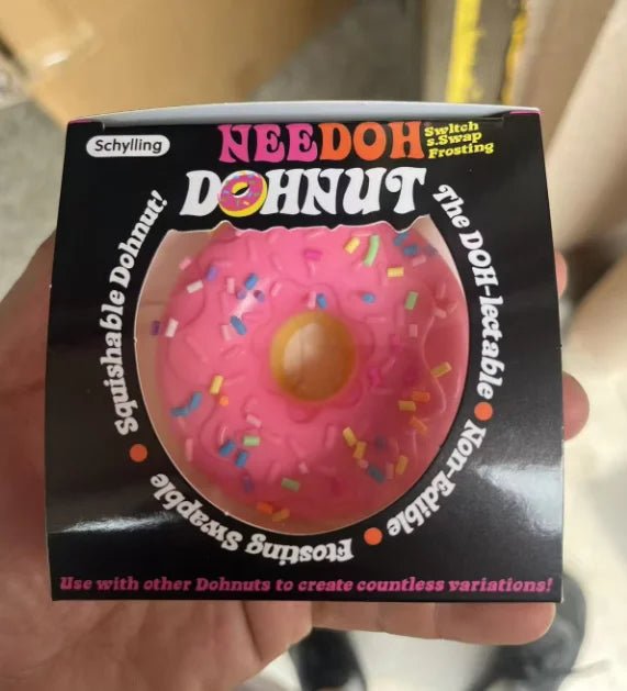 🍩 Needoh Dohnuts – Squishy Jouet Sensoriel Anti-Stress Kawaii Fidget Toy - Bébé Calinou