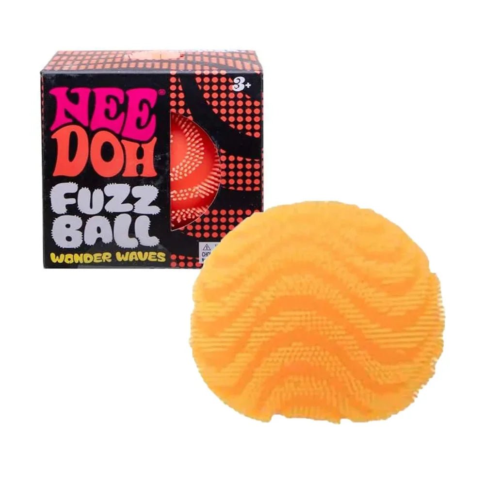 🎱 NeeDoh Fuzz Ball Wonder Waves – Balle Anti-Stress Sensorielle Squishy pour Enfants & Adultes - Bébé Calinou