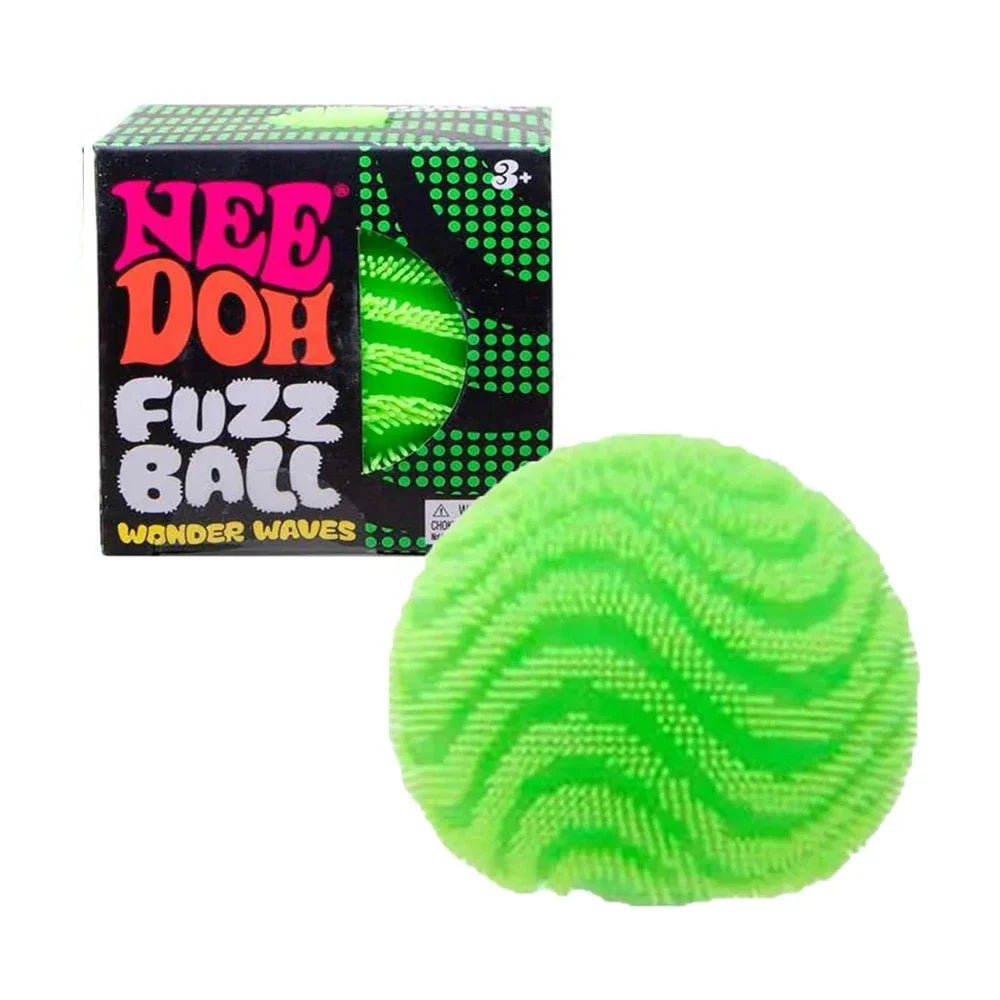 🎱 NeeDoh Fuzz Ball Wonder Waves – Balle Anti-Stress Sensorielle Squishy pour Enfants & Adultes - Bébé Calinou