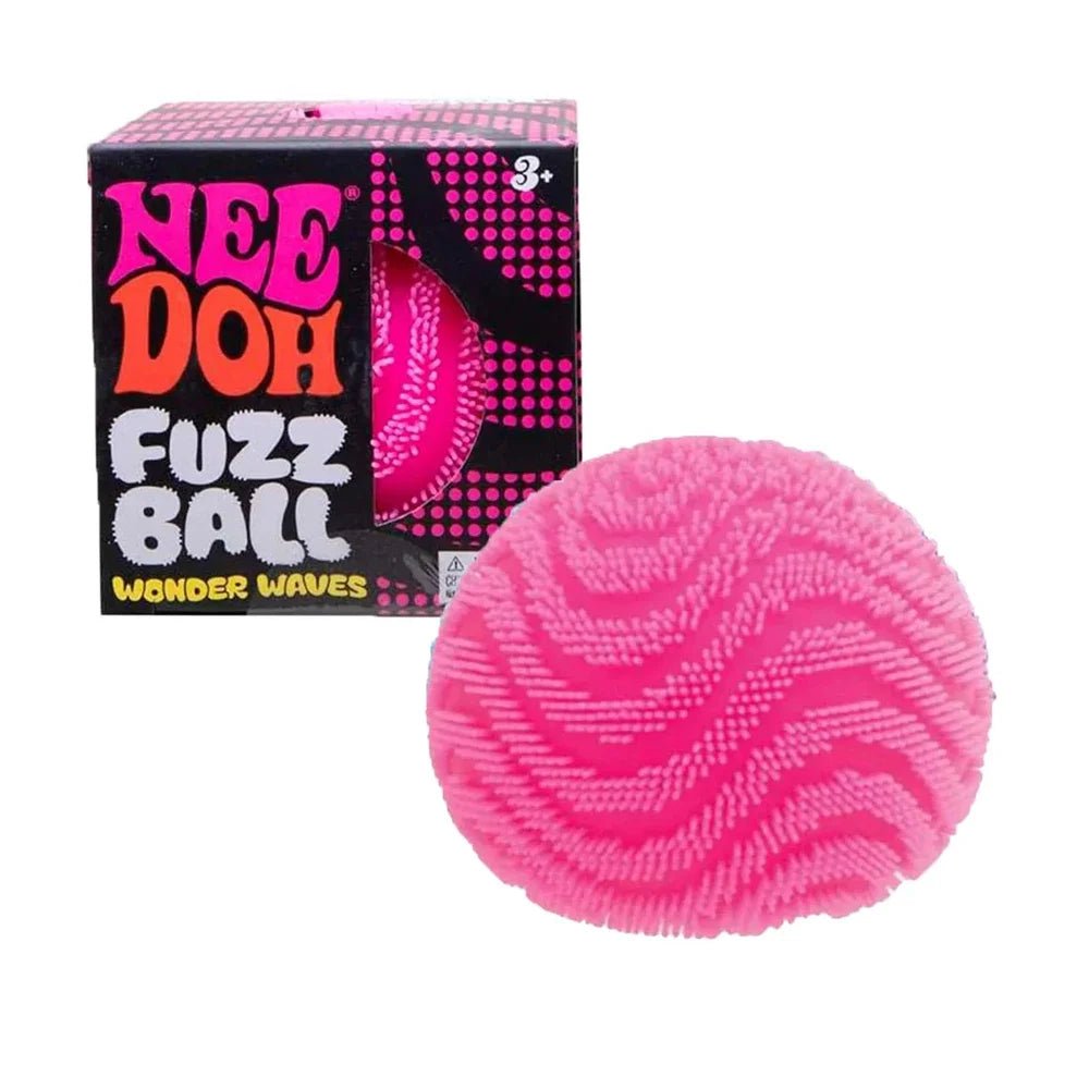 🎱 NeeDoh Fuzz Ball Wonder Waves – Balle Anti-Stress Sensorielle Squishy pour Enfants & Adultes - Bébé Calinou