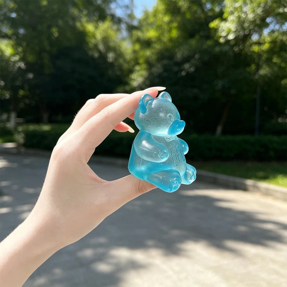 🐻 NeeDoh Gummy Bear – Squishy Anti-Stress Jouet Sensoriel pour Enfants & Adultes - Bébé Calinou