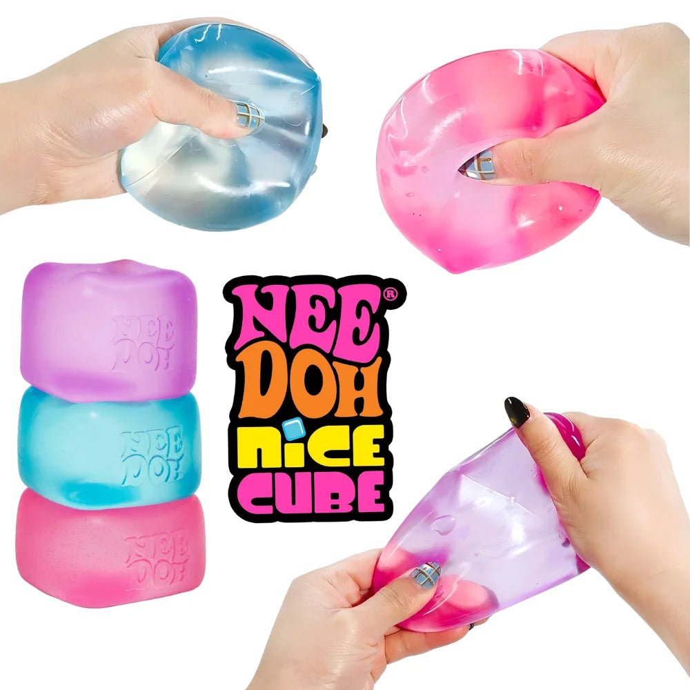 🧊 Needoh Nice Cube – Cube Sensoriel Anti-Stress Fidget Toy Satisfaisant - Bébé Calinou