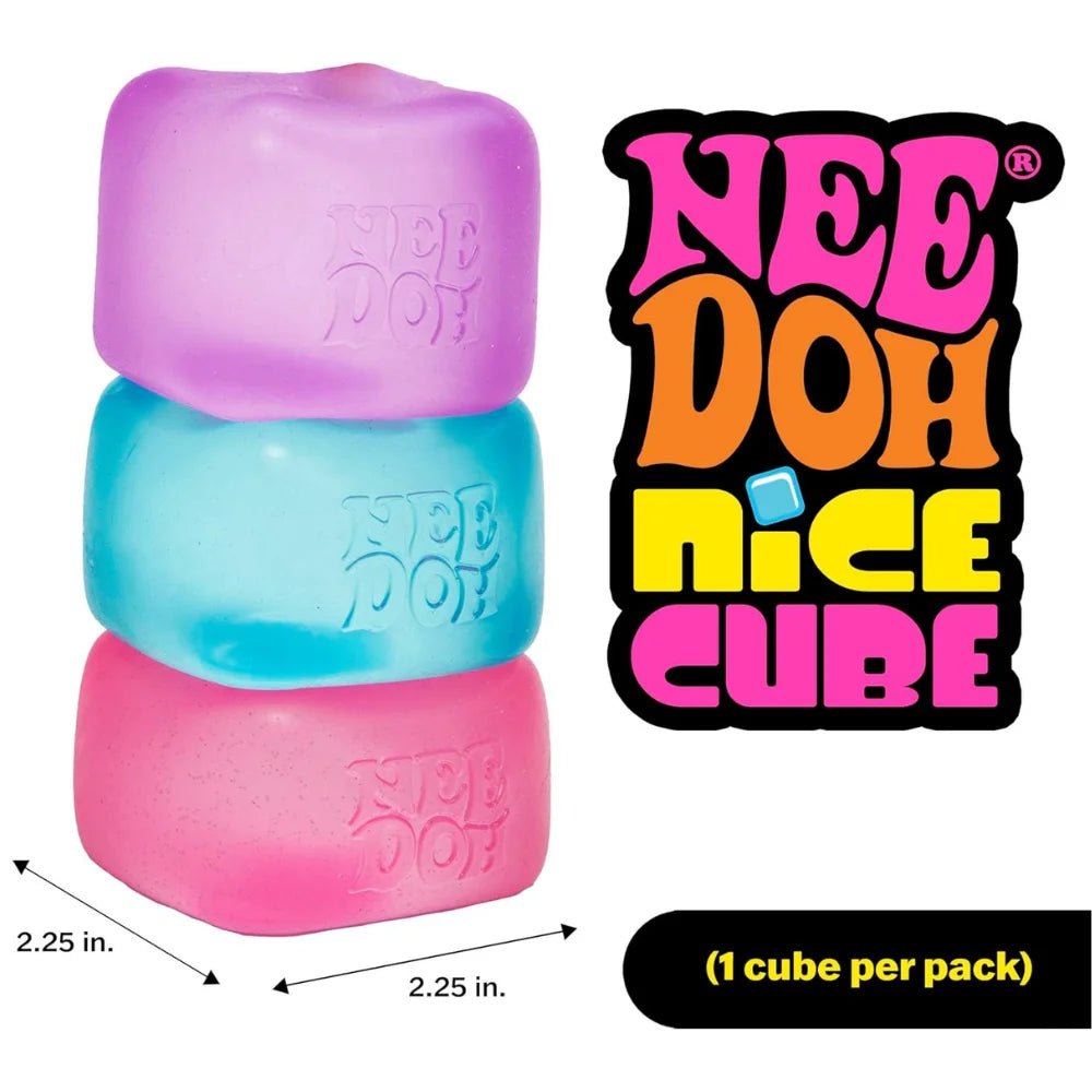 🧊 Needoh Nice Cube – Cube Sensoriel Anti-Stress Fidget Toy Satisfaisant - Bébé Calinou