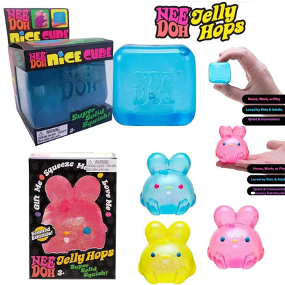 🧊 Needoh Nice Cube – Cube Sensoriel Anti-Stress Fidget Toy Satisfaisant - Bébé Calinou