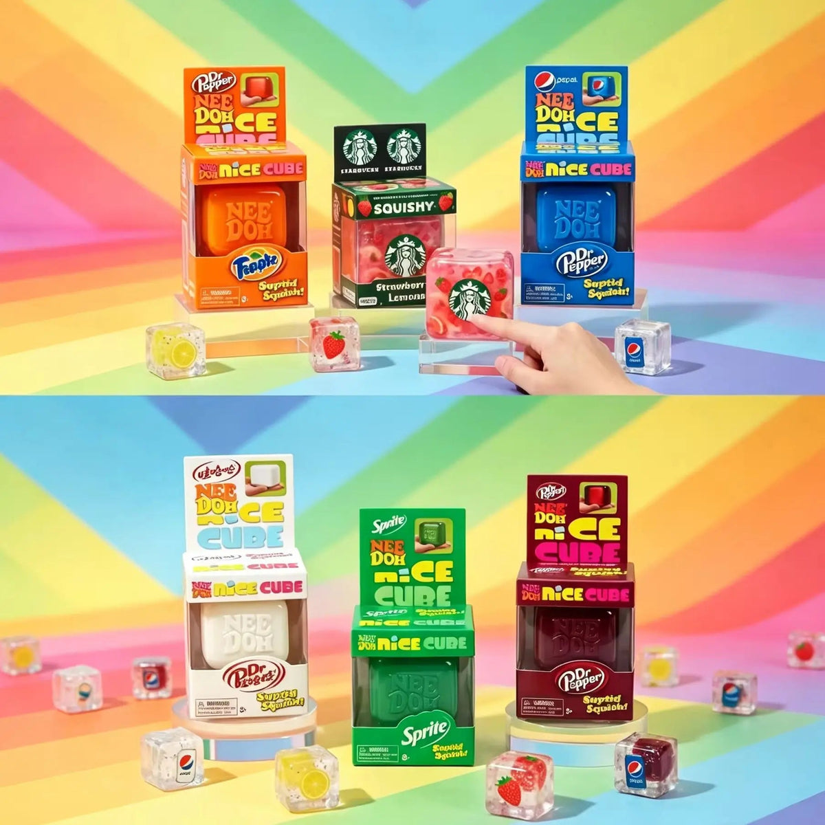 🎲 NeeDoh Nice Cube – Le Cube Squishy Anti-Stress qui Rend Accro (en Bien !) - Bébé Calinou