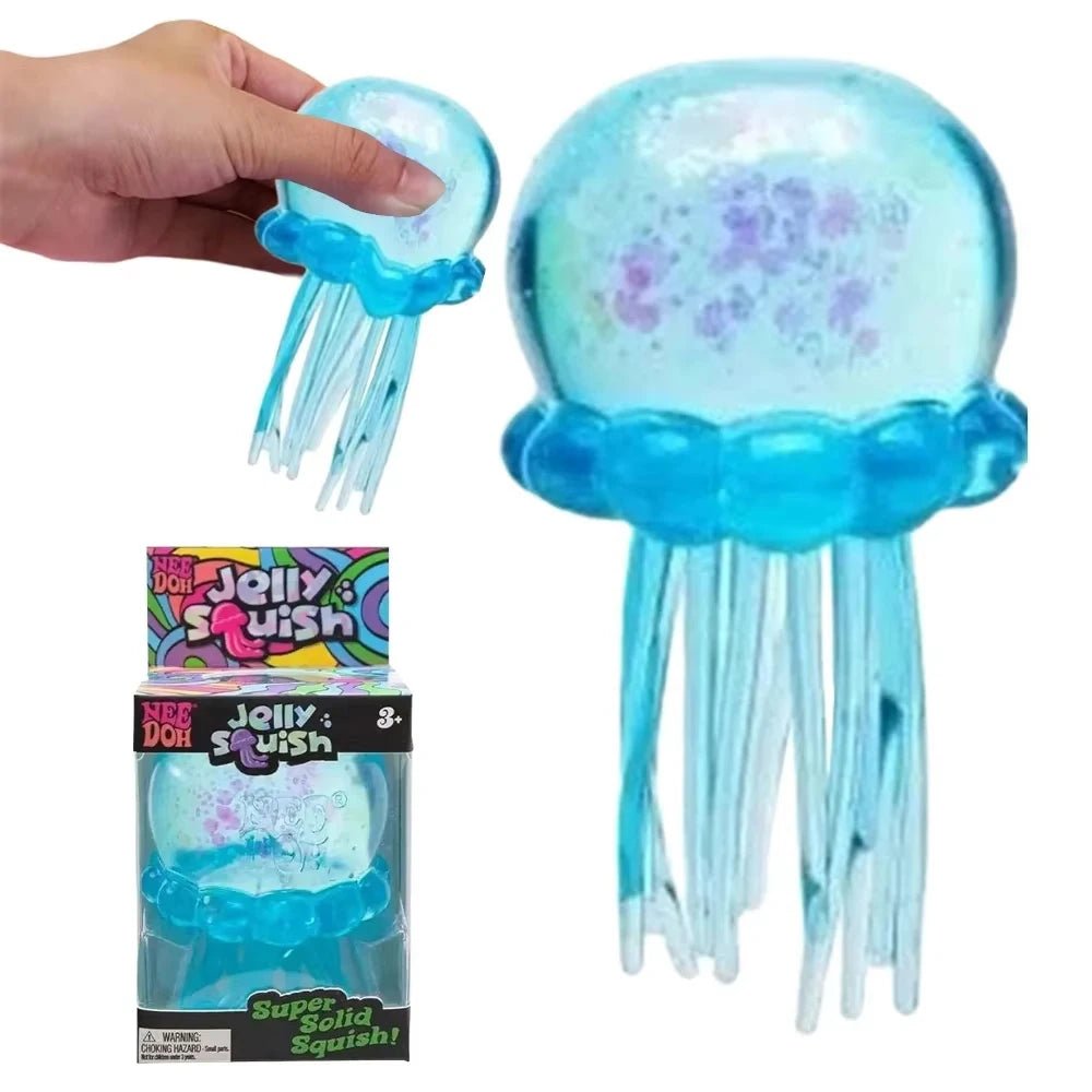 🧊 Needoh Squishy Cube Sensoriel Anti-Stress – Fidget Toy Apaisant pour Enfants & Adultes - Bébé Calinou