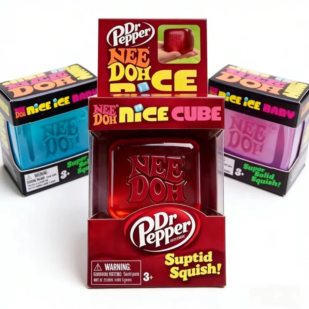 🧊 Needoh Squishy Cube Sensoriel Anti-Stress – Fidget Toy Apaisant pour Enfants & Adultes - Bébé Calinou