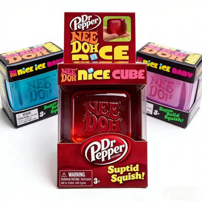 🧊 Needoh Squishy Cube Sensoriel Anti-Stress – Fidget Toy Apaisant pour Enfants & Adultes - Bébé Calinou