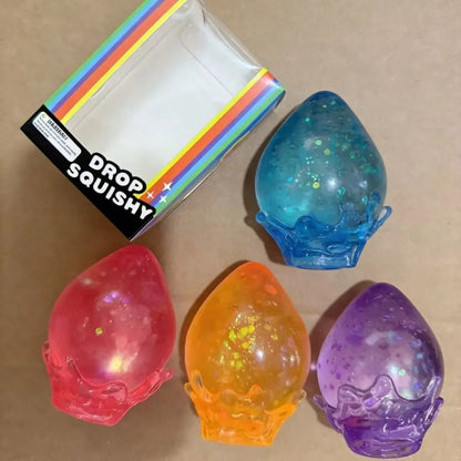 💧 Needoh Squishy La Goutte qui Fait Déborder le Stress – Squeeze Toy Kawaii Surprise - Bébé Calinou