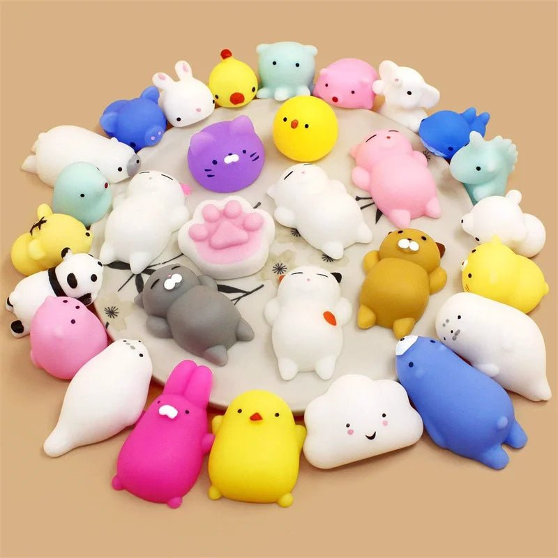 🐾 Pack de 50 ou de 100 Mochi Squishies Kawaii – Le jouet anti-stress qui rend ACCRO ! 🎉 - Bébé Calinou