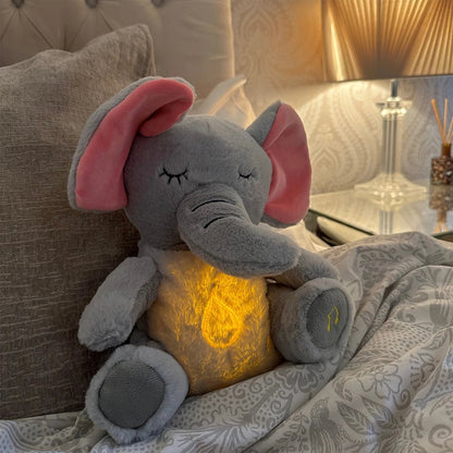 PELUCHE INTERACTIVE | Éléphant Zen qui respire - Bébé Calinou