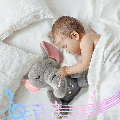 PELUCHE INTERACTIVE | Éléphant Zen qui respire - Bébé Calinou