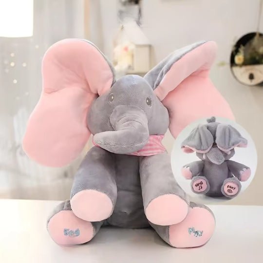 PELUCHE INTERACTIVE | Fluffy l'Èléphant - Bébé Calinou