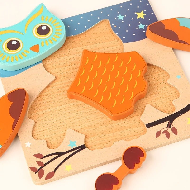 PUZZLE EN BOIS {Lot de 5} | TinyPuzzle™ - Bébé Calinou