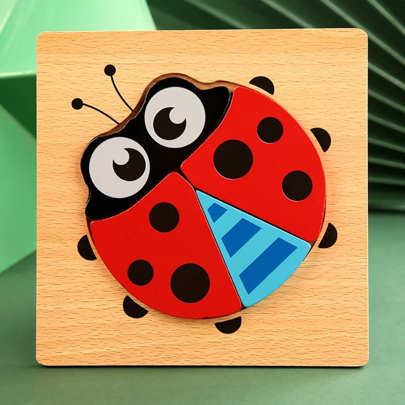 PUZZLE EN BOIS {Lot de 5} | TinyPuzzle™ - Bébé Calinou