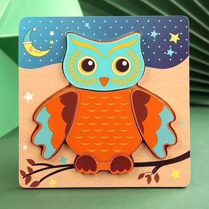 PUZZLE EN BOIS {Lot de 5} | TinyPuzzle™ - Bébé Calinou