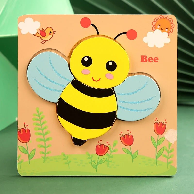 PUZZLE EN BOIS {Lot de 5} | TinyPuzzle™ - Bébé Calinou