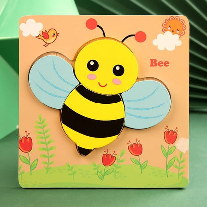 PUZZLE EN BOIS {Lot de 5} | TinyPuzzle™ - Bébé Calinou