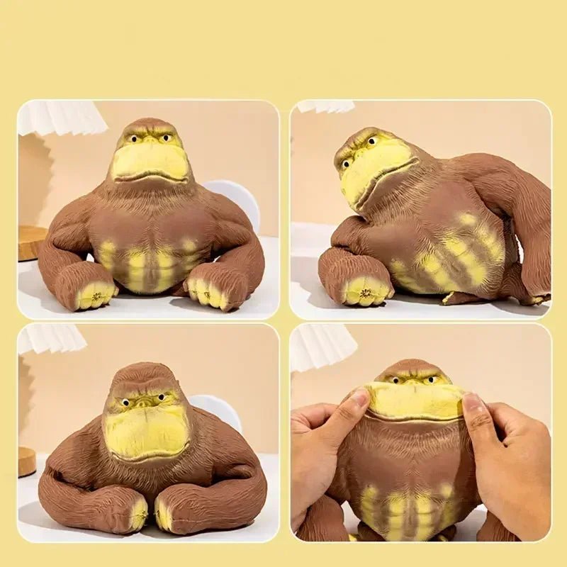 🐒 Singe Squishy Géant – Le Gorille Antistress Indestructible ! - Bébé Calinou