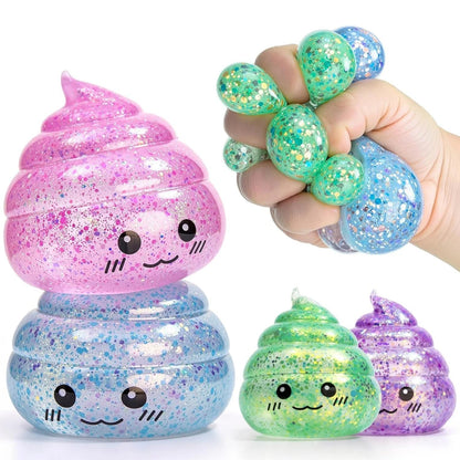 💩✨ Squishy Caca Pailleté – Le Cadeau le Plus Nul (et le Plus Drôle) de l'Année ! - Bébé Calinou
