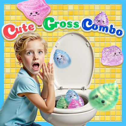💩✨ Squishy Caca Pailleté – Le Cadeau le Plus Nul (et le Plus Drôle) de l'Année ! - Bébé Calinou