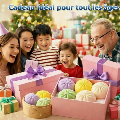 🥟 Squishy Dumpling Maltose – Le Squeeze Toy Transparent & Coloré qui Rend Accro ! - Bébé Calinou