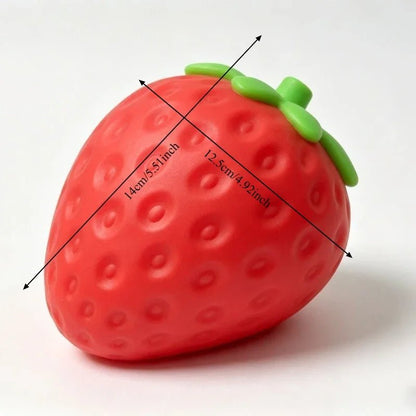 🍓 Squishy Fraise Géante – L'Anti-Stress Ultra Doux qui Rend Accro ! - Bébé Calinou