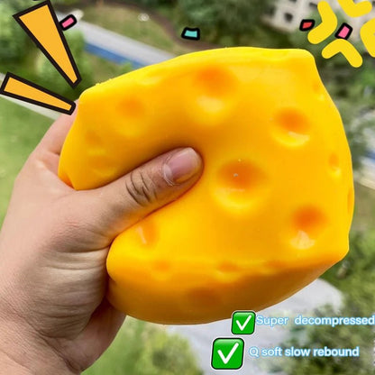 🧀 Squishy Fromage Géant XXL – L'Anti-Stress Irrésistible qui Fait Craquer Tout le Monde ! - Bébé Calinou