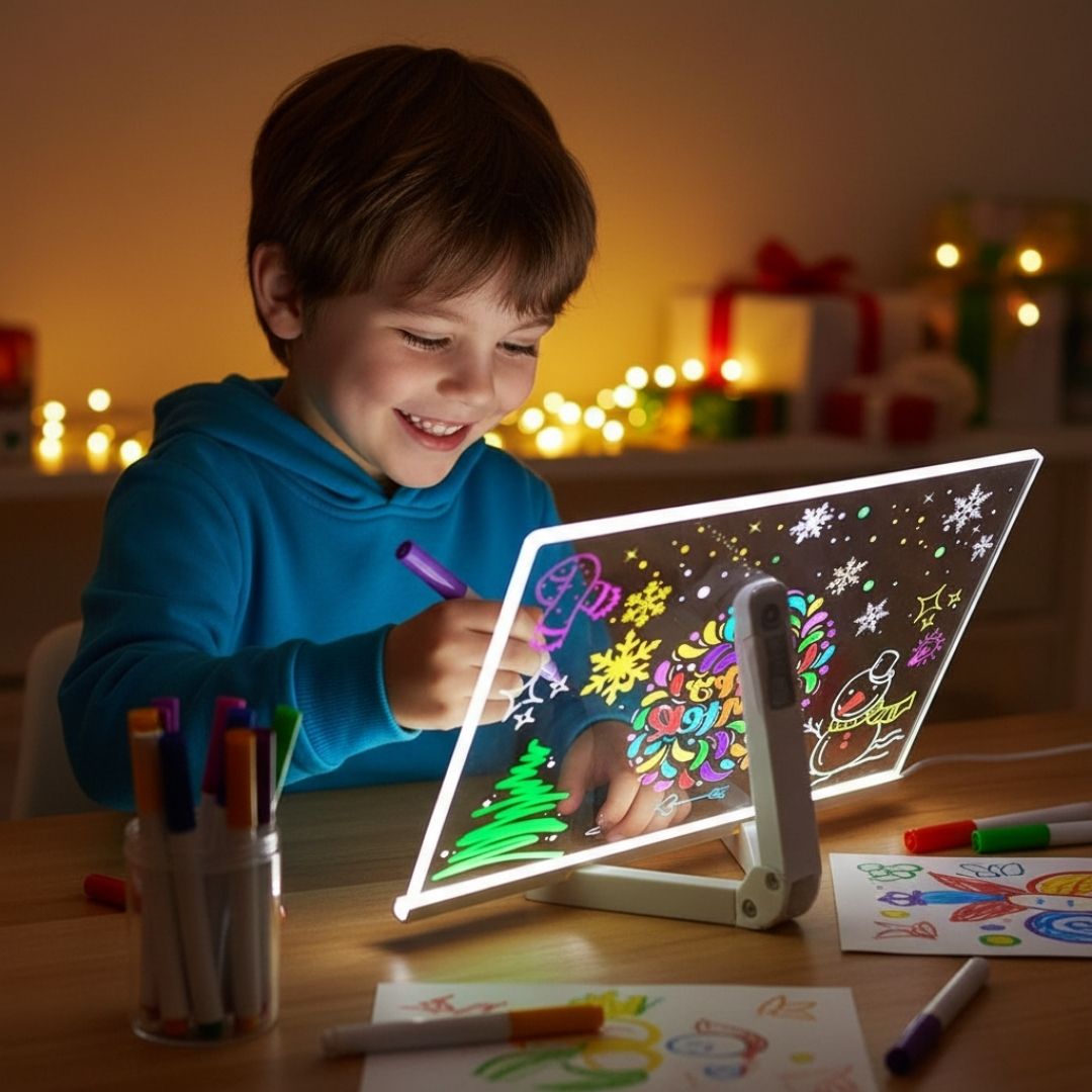 TABLETTE A DESSIN LUMINEUSE | LumiArt™ - Bébé Calinou
