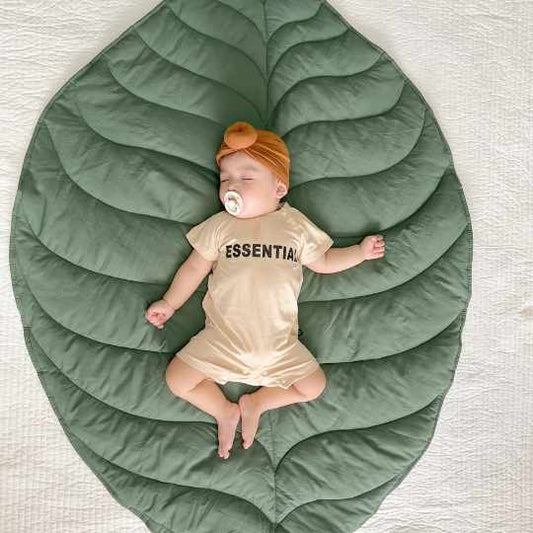 TAPIS D'ÉVEIL BÉBÉ MONTESSORI | La feuille verte - Bébé Calinou