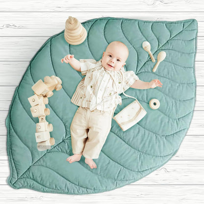 TAPIS D'ÉVEIL BÉBÉ MONTESSORI | La feuille verte - Bébé Calinou