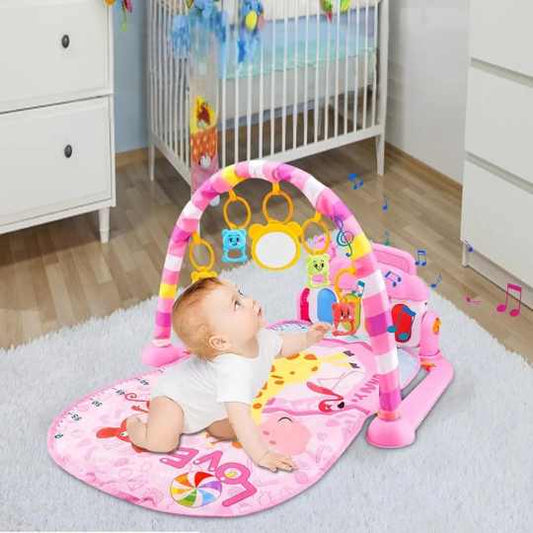 TAPIS D'ÉVEIL SENSORIEL | Safari Piano - Bébé Calinou